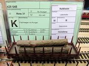 Güterwagen mit Wagenkarte
